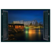 Vinilos ventana 3d islas lofoten
